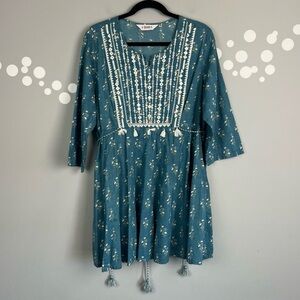 Biba Printed Floral Cotton Kurti Size 42